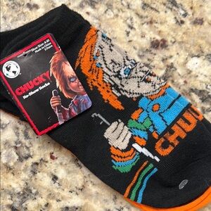 Casual Black and Orange Socks with Stripes